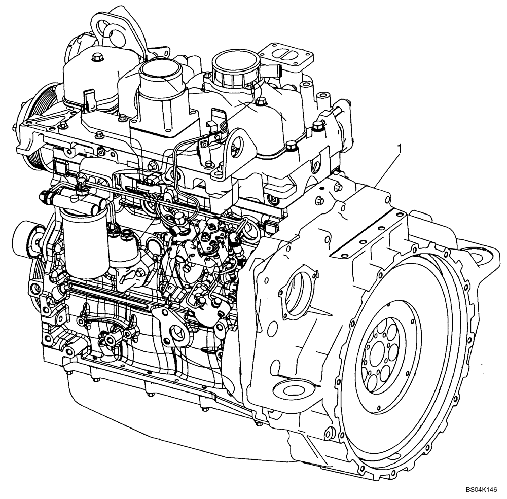 Схема запчастей Case 430 - (02-08) - ENGINE (02) - ENGINE