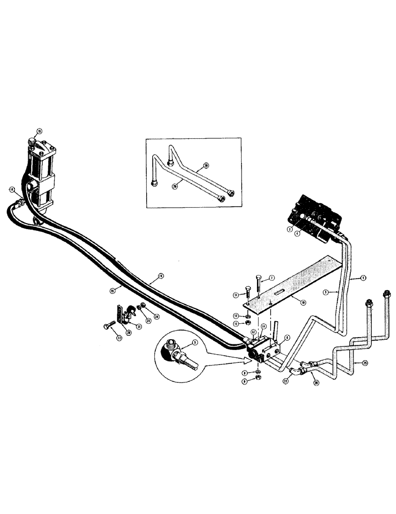 Схема запчастей Case 420B - (114) - SCARIFIER HYDRAULICS (07) - HYDRAULIC SYSTEM