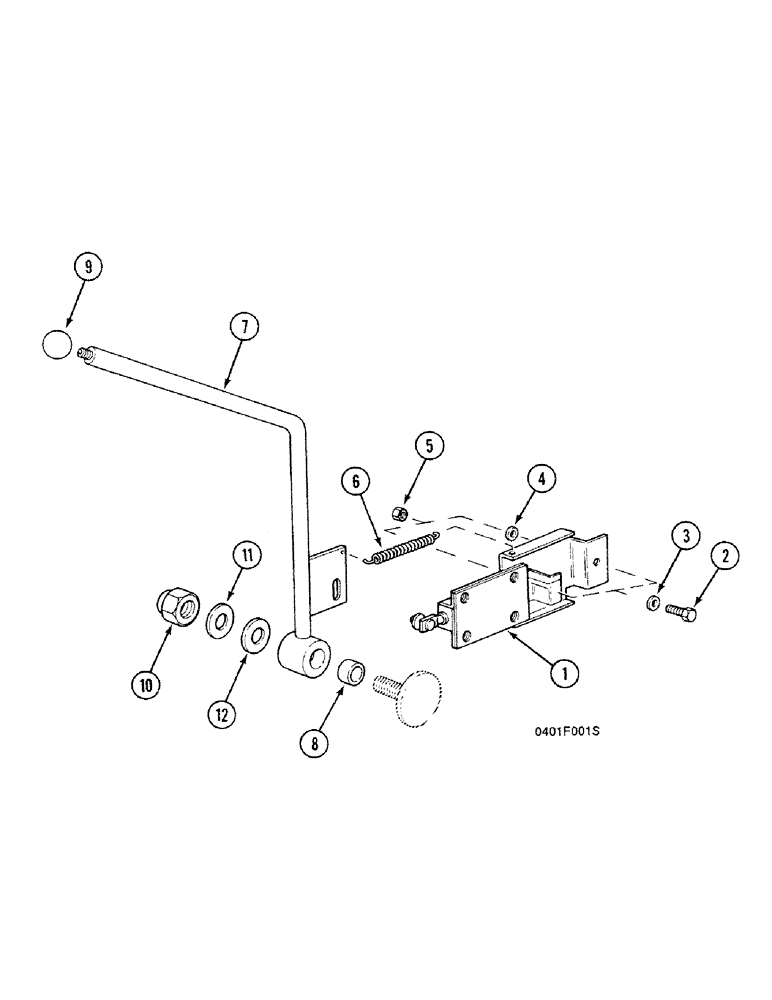 Схема запчастей Case 688C - (9E-18) - CAB DOOR LOCKING MECHANISM (05.1) - UPPERSTRUCTURE CHASSIS/ATTACHMENTS