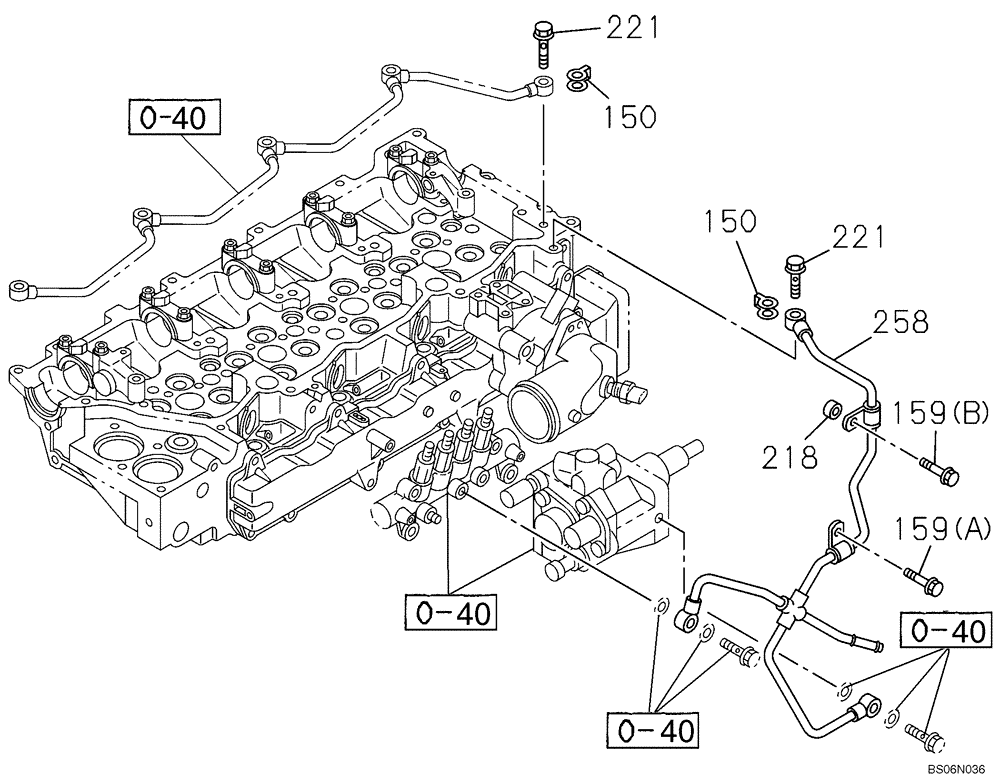 Схема запчастей Case CX210BLR - (03-08) - FUEL SYSTEM (03) - FUEL SYSTEM