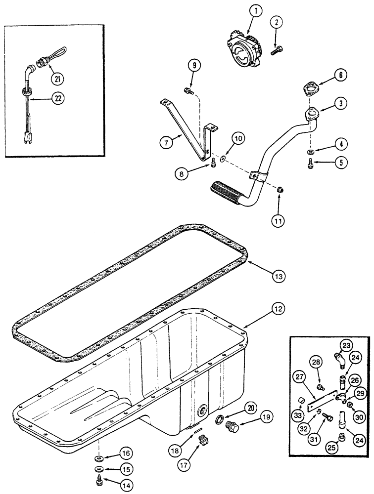 Схема запчастей Case 721C - (02-17) - OIL PUMP, PAN - HEATER (02) - ENGINE