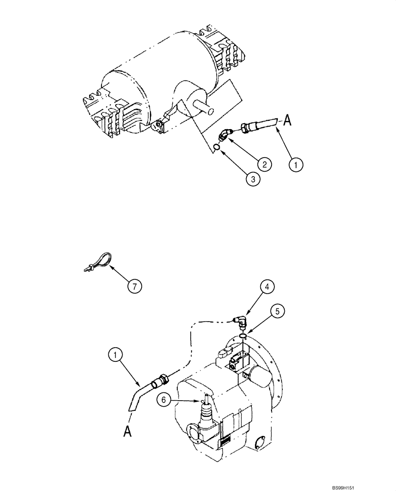 Схема запчастей Case 570MXT - (06-26) - AXLE, REAR - DIFFERENTIAL LOCK (06) - POWER TRAIN