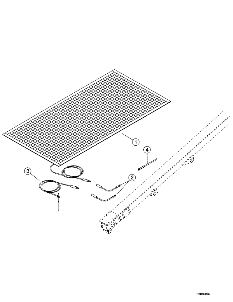 Схема запчастей Case 400TX - (9-18) - GROUNDING MAT 