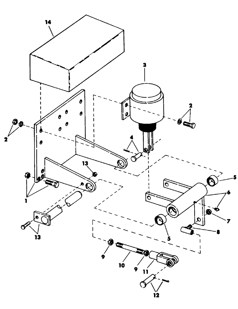 Схема запчастей Case 50 - (146) - FAST HOIST LINKAGE AND ATTACHING PARTS (88) - ACCESSORIES