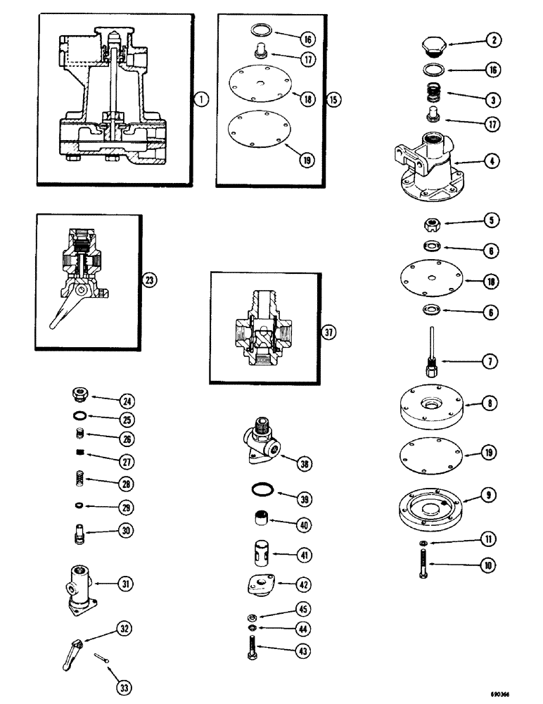 Схема запчастей Case 780 - (270) - BRAKE SYSTEM, MISCELLANEOUS VALVES, L12620 MOISTURE EJECTION VALVE (07) - BRAKES