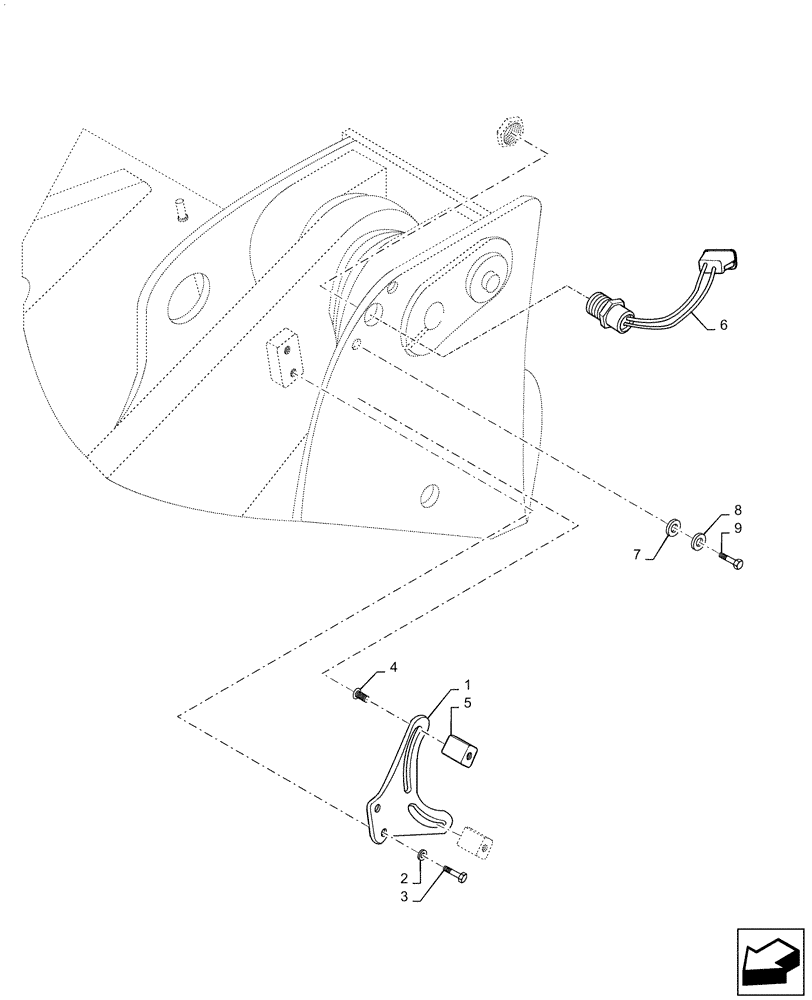 Схема запчастей Case 721F - (55.746.AA[02]) - CONTROL, BUCKET HEIGHT AND RETURN-TO-TRANSPORT (XR LOADER) (55) - ELECTRICAL SYSTEMS