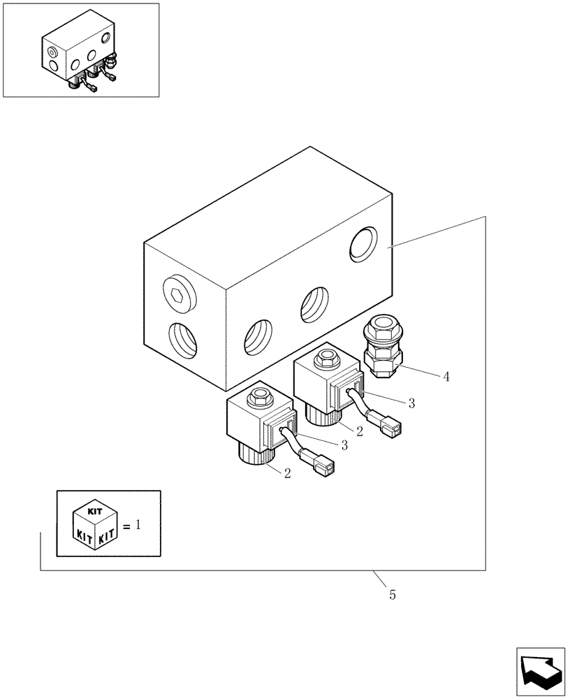 Схема запчастей Case CX16B - (1.080[07]) - SOLENOID VALVE (35) - HYDRAULIC SYSTEMS