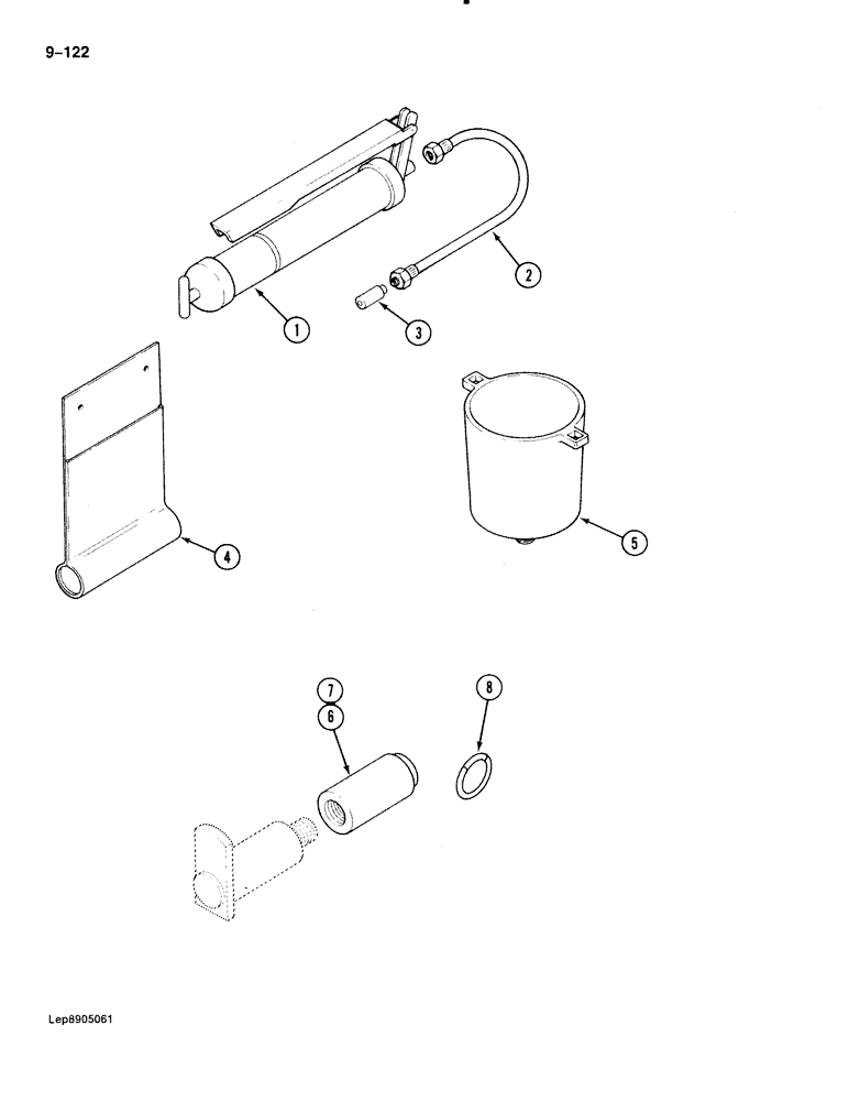 Схема запчастей Case 888 - (9-122) - TOOLS (09) - CHASSIS