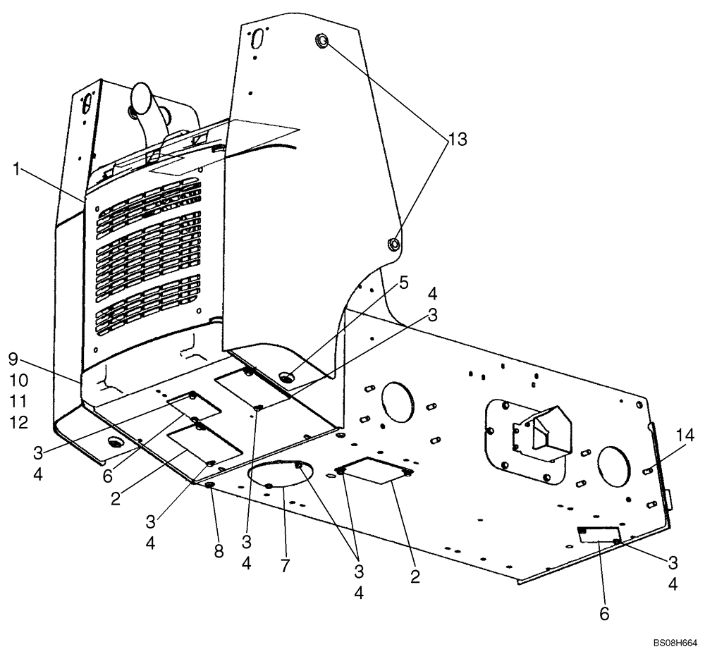 Схема запчастей Case 440CT - (09-11A) - CHASSIS (440CT) (09) - CHASSIS