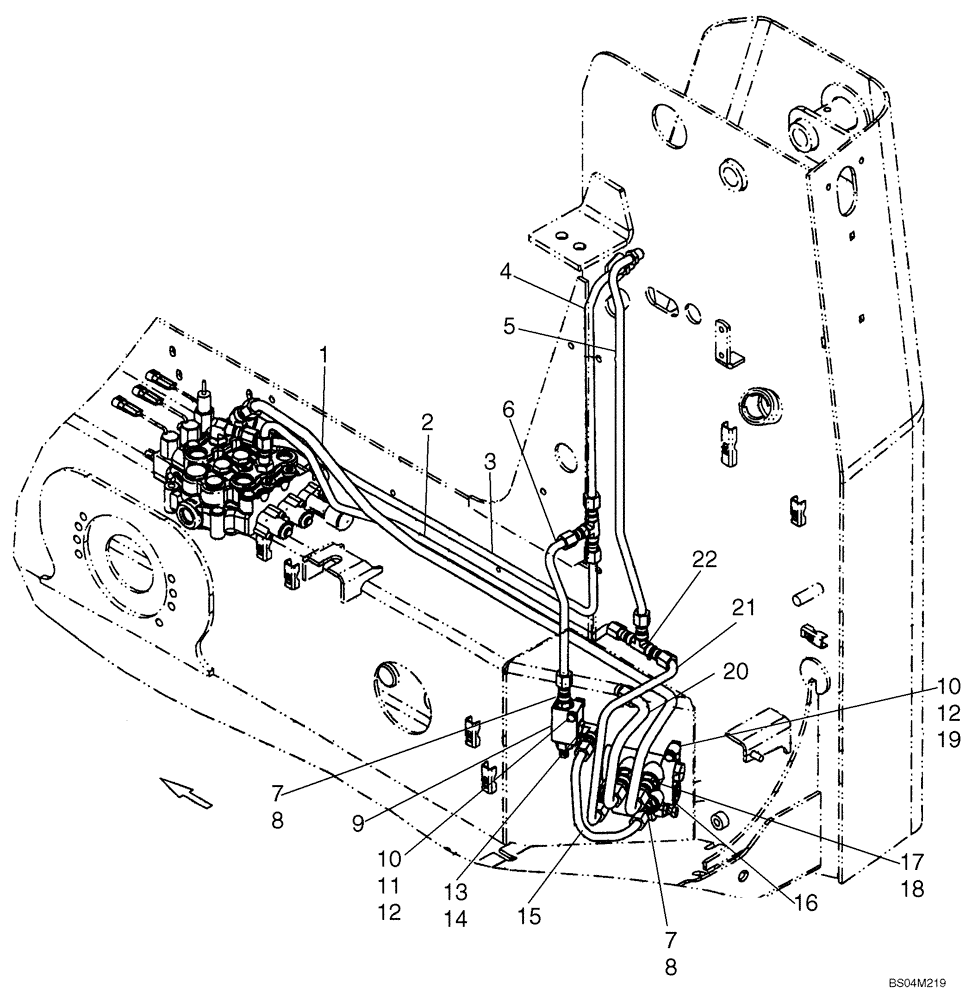 Схема запчастей Case 420CT - (08-04) - HYDRAULICS - SELF-LEVELING (08) - HYDRAULICS