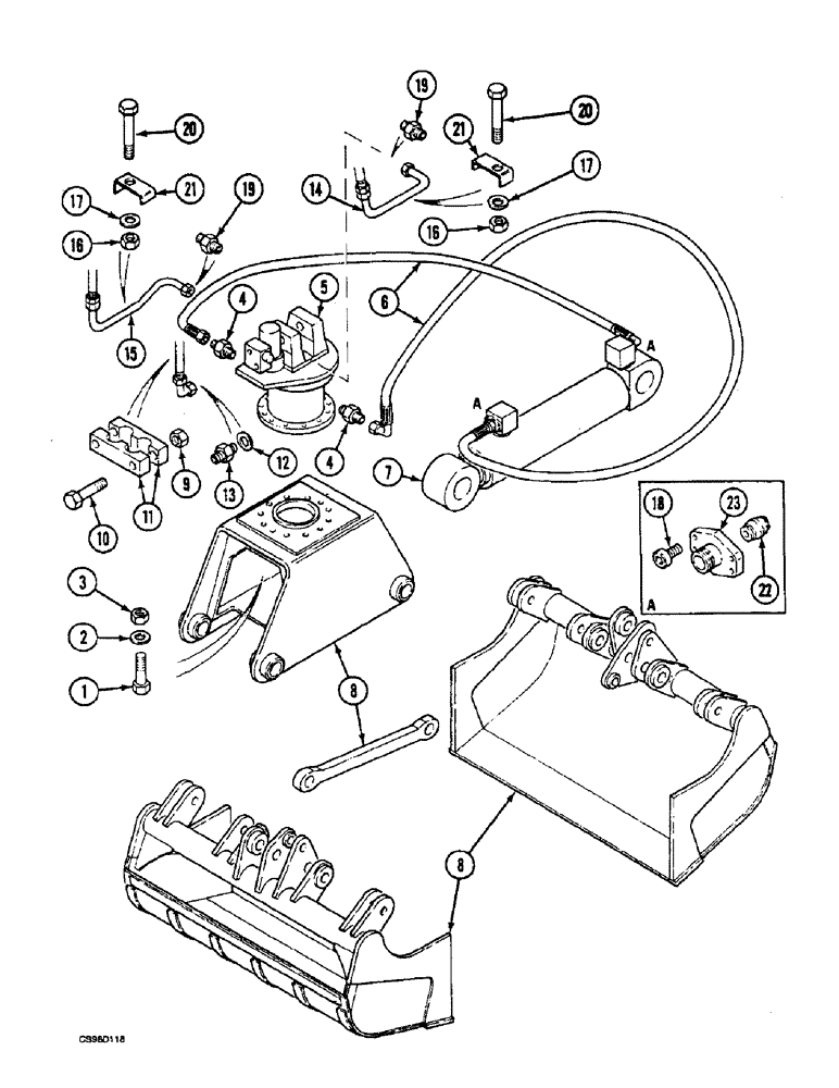 Схема запчастей Case 688 - (2-02) - HYDRAULIC CIRCUIT 