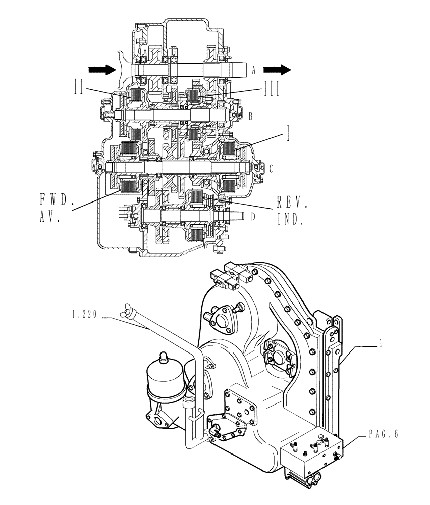 Схема запчастей Case 1850K - (1.211[01]) - TRANSMISSION - ASSY Hydrostatic Transmission