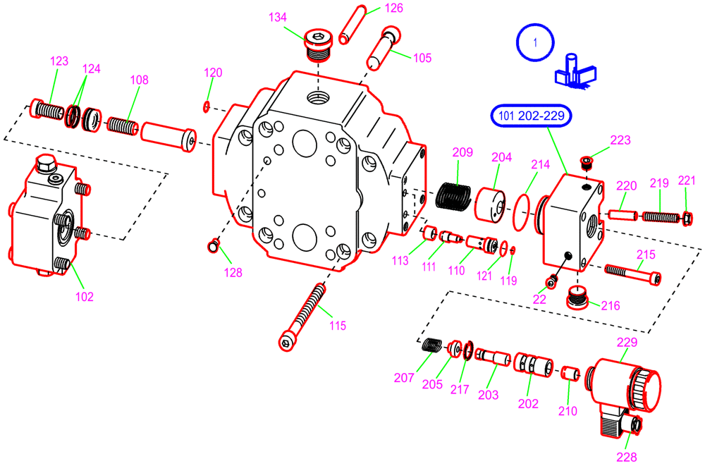 Схема запчастей Case 321D - (24.150[002]) - ADJUSTABLE CYLIND. (S/N 591052-UP) No Description