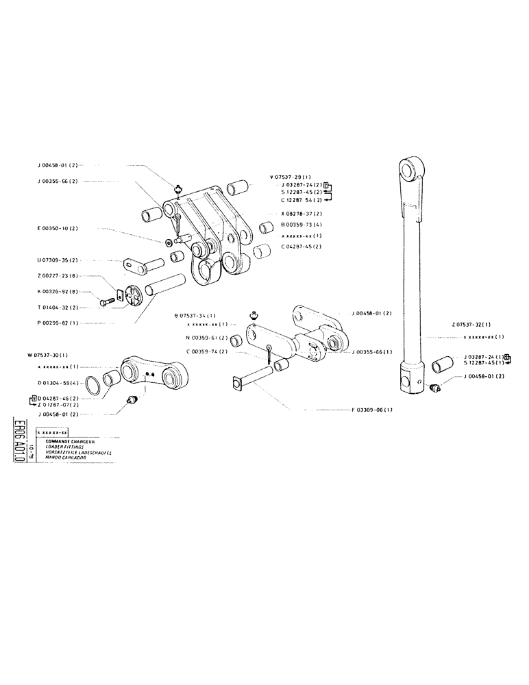 Схема запчастей Case RC200 - (116) - LOADER FITTINGS 