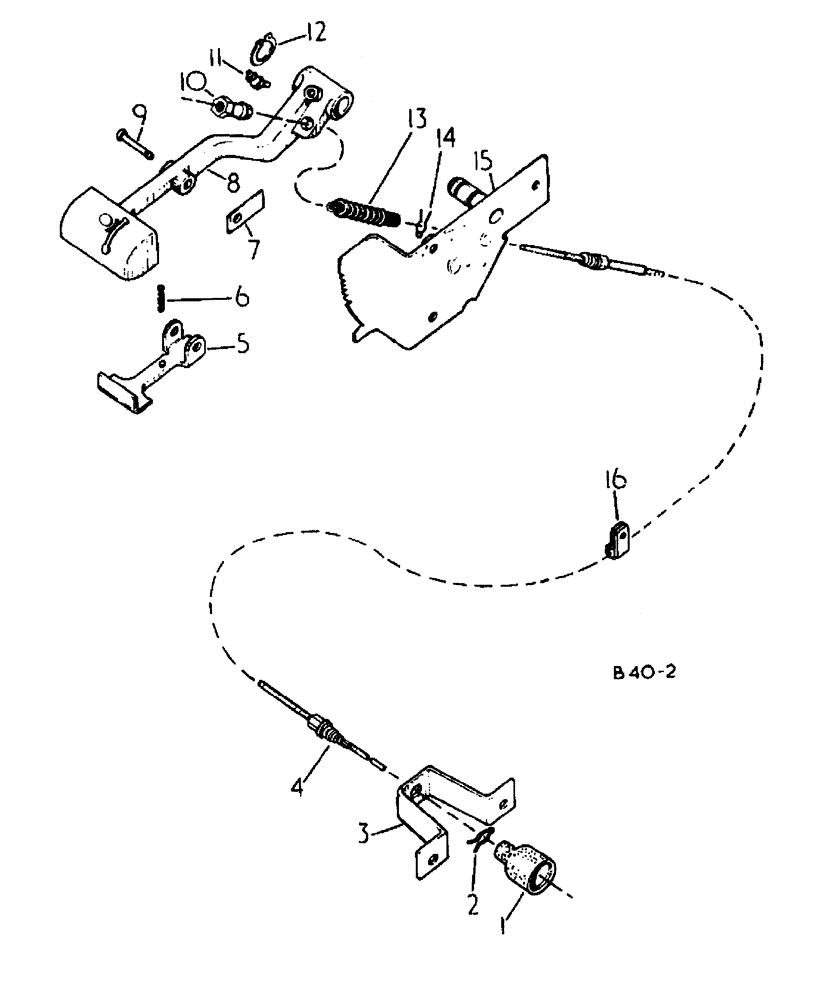 Схема запчастей Case 500 - (04-004) - PARKING BRAKE No Description