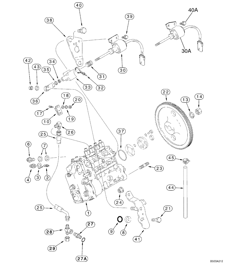 Схема запчастей Case 686GXR - (3-18) - FUEL INJECTION PUMP AND DRIVE, 4-390 EMISSION CERTIFIED ENGINE (03) - FUEL SYSTEM