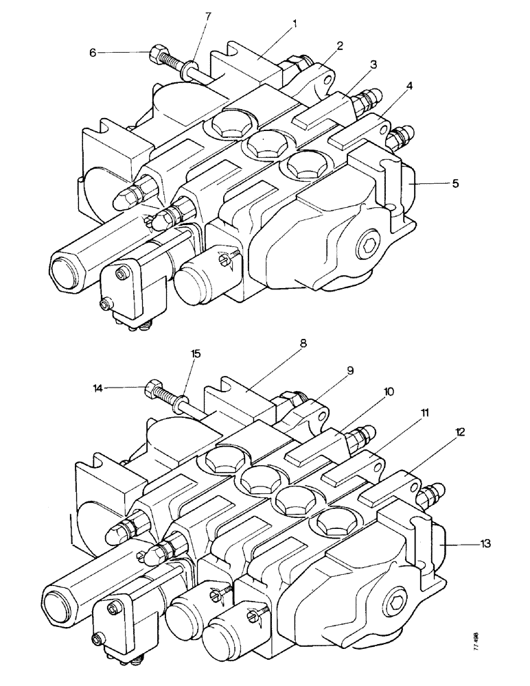 Схема запчастей Case 850 - (J18-1) - LOADER CONTROL VALVES (07) - HYDRAULIC SYSTEM