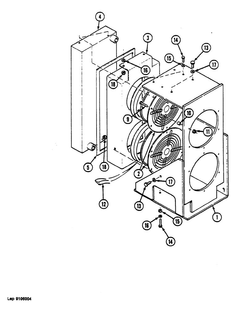 Схема запчастей Case 1088 - (088) - COOLER ADAPTATION (35) - HYDRAULIC SYSTEMS