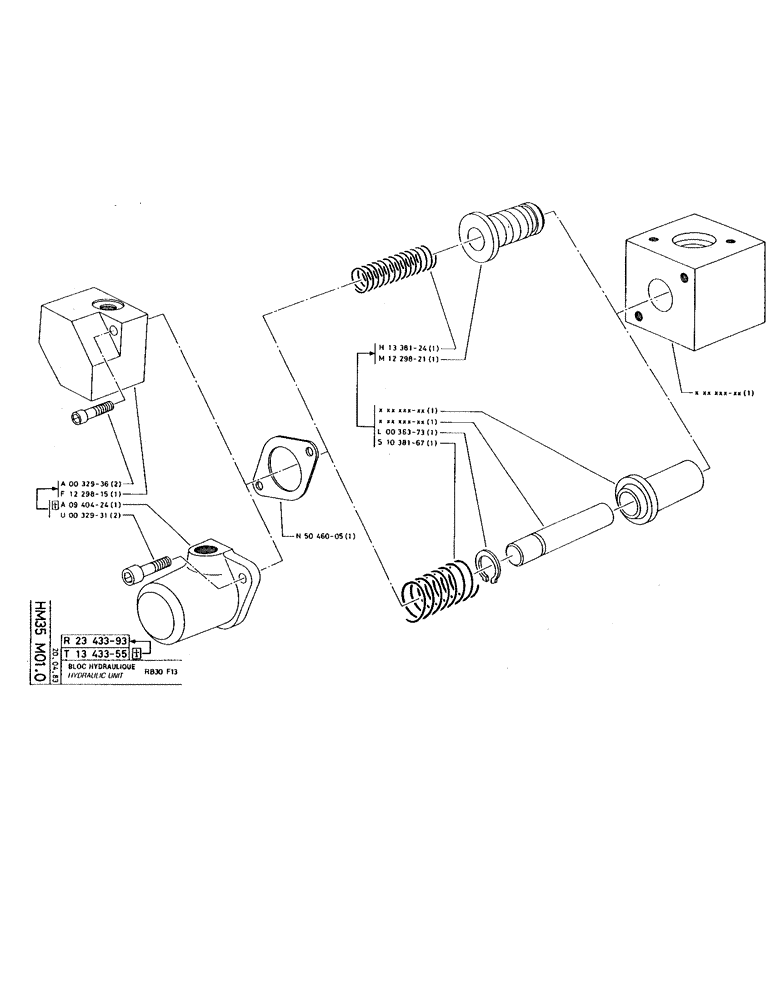 Схема запчастей Case 220 - (186) - HYDRAULIC UNIT (07) - HYDRAULIC SYSTEM