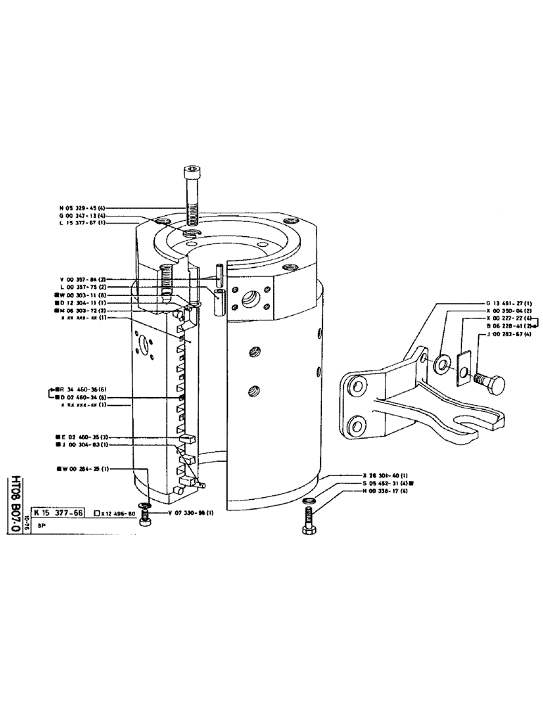 Схема запчастей Case 90CL - (128) - No Description Provided (07) - HYDRAULIC SYSTEM