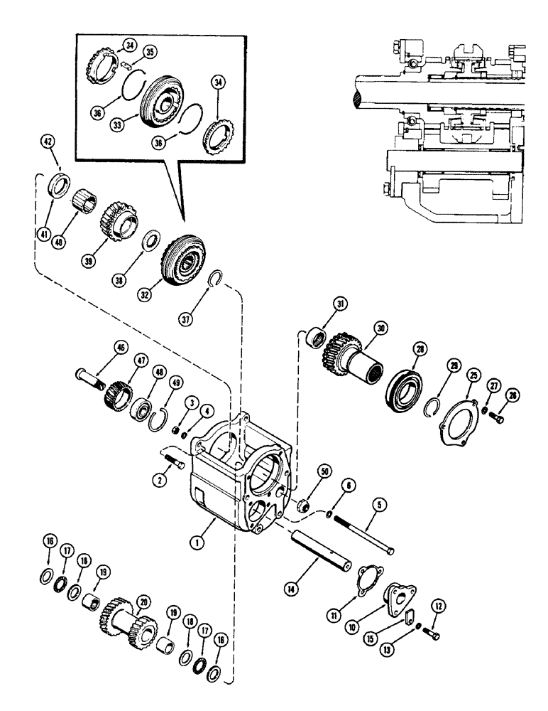 Схема запчастей Case 480CK - (086) - EIGHT SPEED SHUTTLE GEAR BOX 