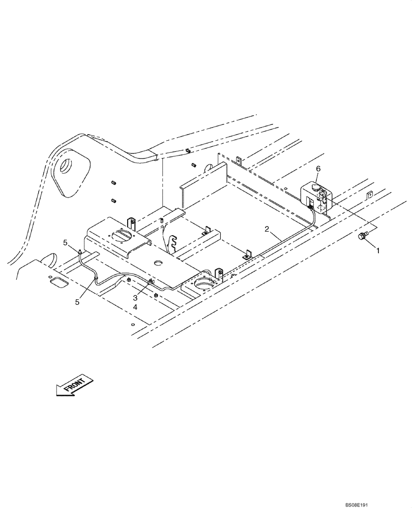 Схема запчастей Case CX800B - (04-19) - WINDSHIELD WASHER (04) - ELECTRICAL SYSTEMS