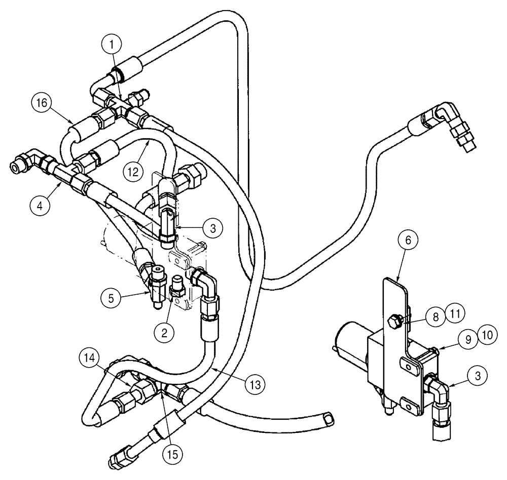 Схема запчастей Case 95XT - (07-04) - HYDRAULIC CIRCUIT, BRAKE, BRAKE REPAIR KIT, IF USED (07) - BRAKES