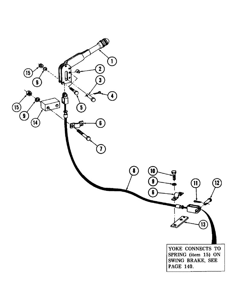 Схема запчастей Case 980 - (142) - SWING BRAKE CONTROL (07) - HYDRAULIC SYSTEM