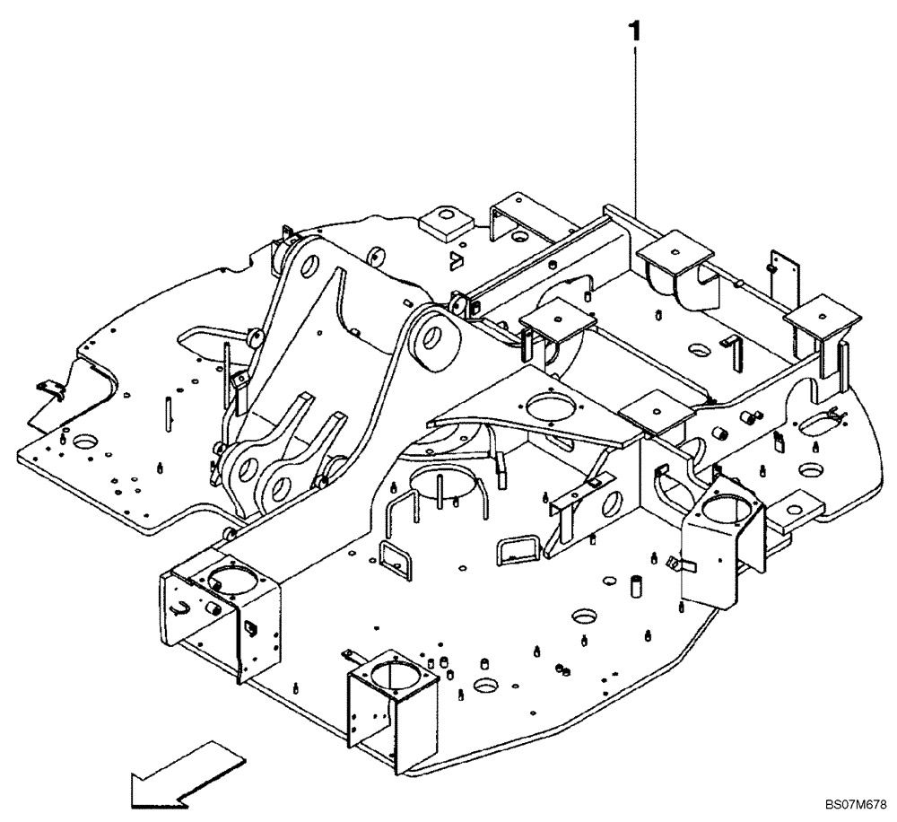 Схема запчастей Case CX75SR - (09-02) - TURNTABLE (09) - CHASSIS/ATTACHMENTS