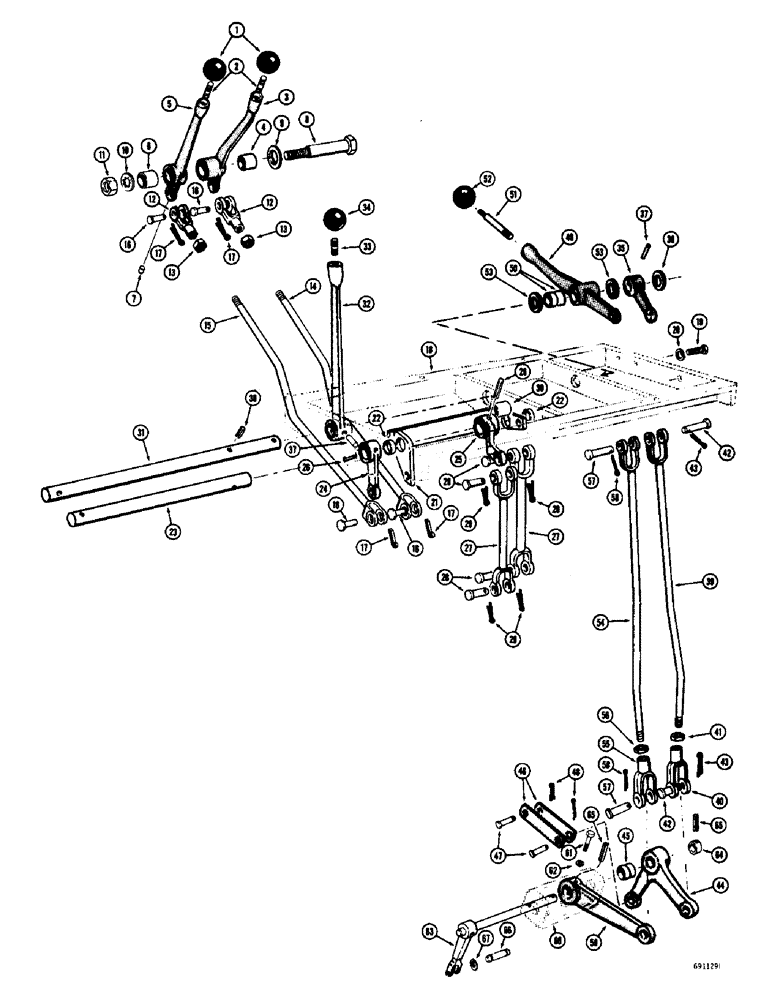 Схема запчастей Case W9C - (148) - TRANSMISSION CONTROLS (06) - POWER TRAIN