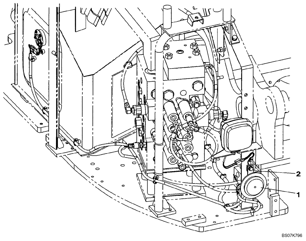 Схема запчастей Case CX135SR - (04-08) - HORN (04) - ELECTRICAL SYSTEMS