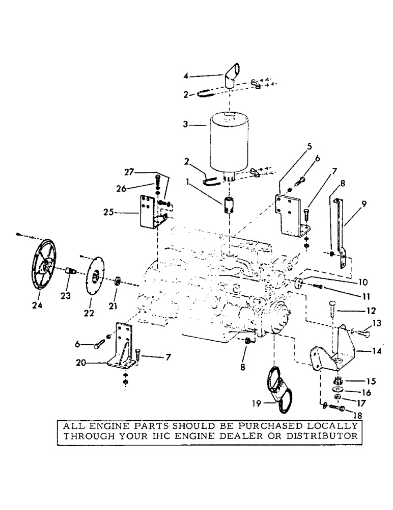 Схема запчастей Case 35YC - (C04) - IHC UC 301 GASOLINE ENGINE (DROTT #56605) AND MOUNTING PARTS, *(USED WITH 35YC-EC UNITS ONLY) (01) - ENGINE