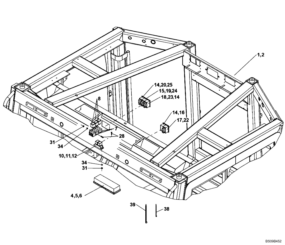 Схема запчастей Case DV210 - (55.510.01) - WIRING - CAB (GROUP 410-ND131527) (55) - ELECTRICAL SYSTEMS