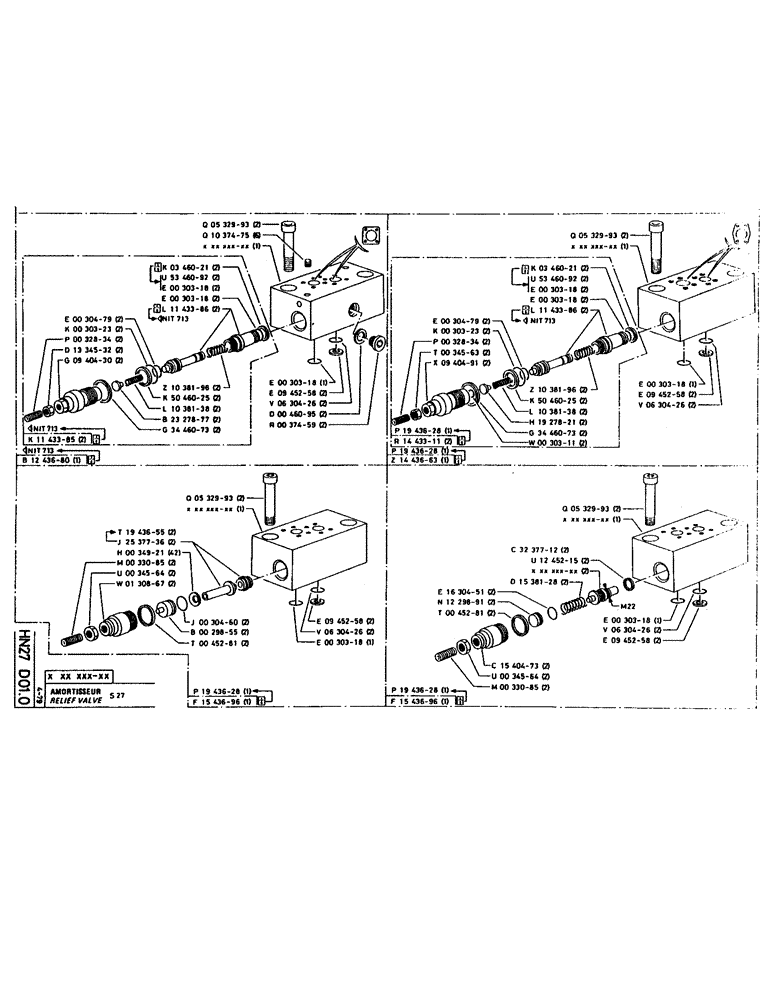 Схема запчастей Case 160CL - (228) - RELIEF VALVE (07) - HYDRAULIC SYSTEM