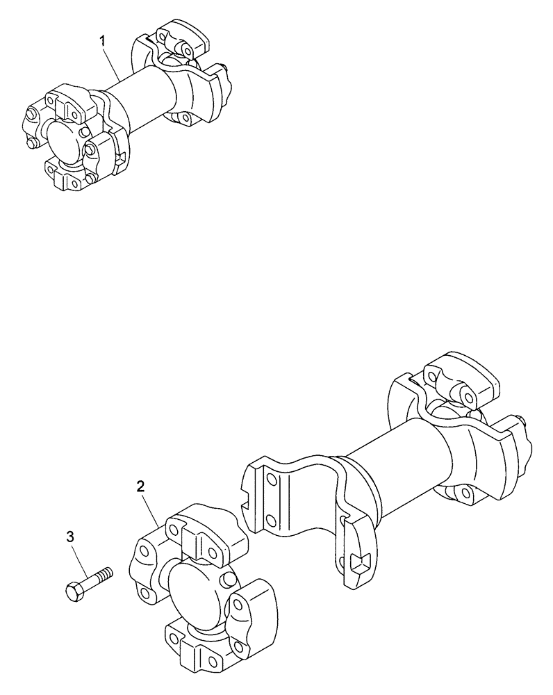 Схема запчастей Case 325 - (1.255A[03A]) - DRIVE SHAFTS (8998197740) (03) - Converter / Transmission