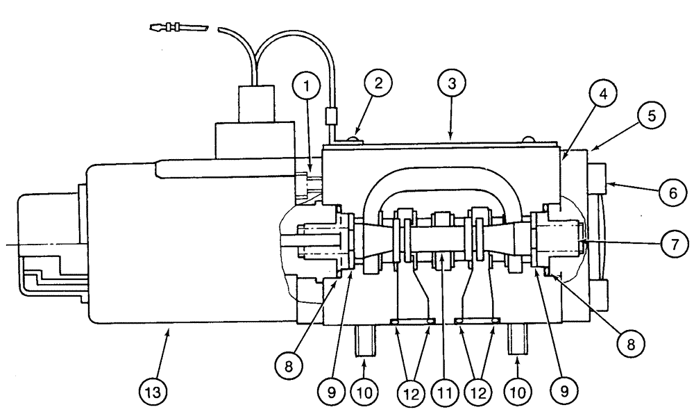 Схема запчастей Case 9050 - (8-40) - 150425A1 SOLENOID VALVE, CONTROL SHUTOFF (08) - HYDRAULICS