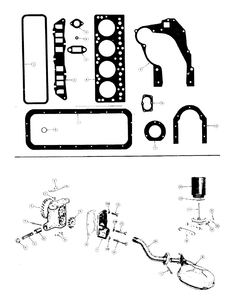 Схема запчастей Case 310 - (018[2]) - ENGINE OIL FILTER (01) - ENGINE