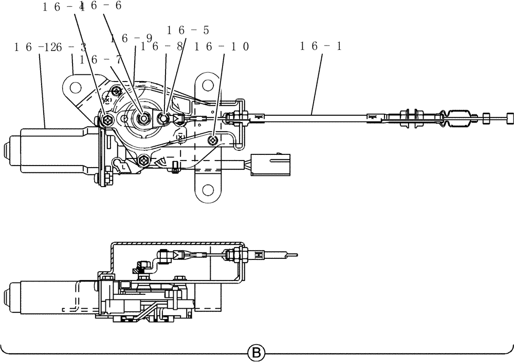 Схема запчастей Case CX31B - (065-01[2]) - CONTROL ASSEMBLY, ENGINE (WITH DECEL) (00) - GENERAL & PICTORIAL INDEX