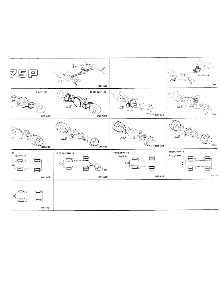 Схема запчастей Case 75P - (0-11) - 75P (00) - PICTORIAL INDEX