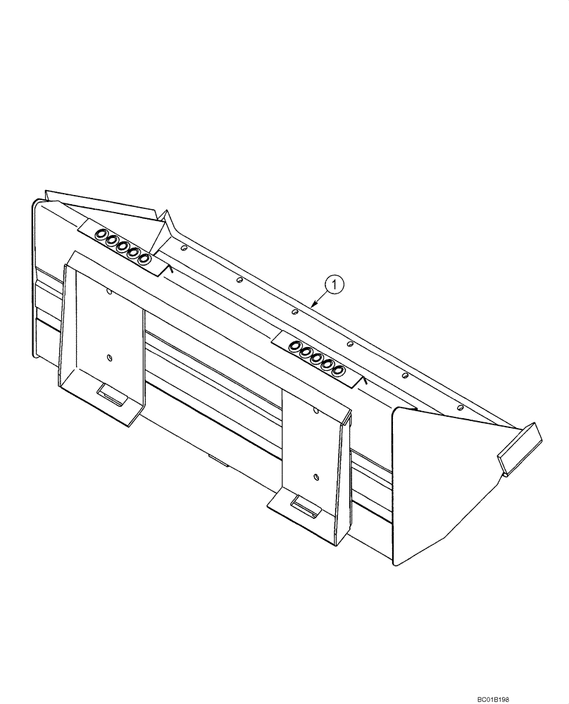 Схема запчастей Case 40XT - (09-05) - BUCKETS - LOADER, DIRT / FOUNDRY (09) - CHASSIS