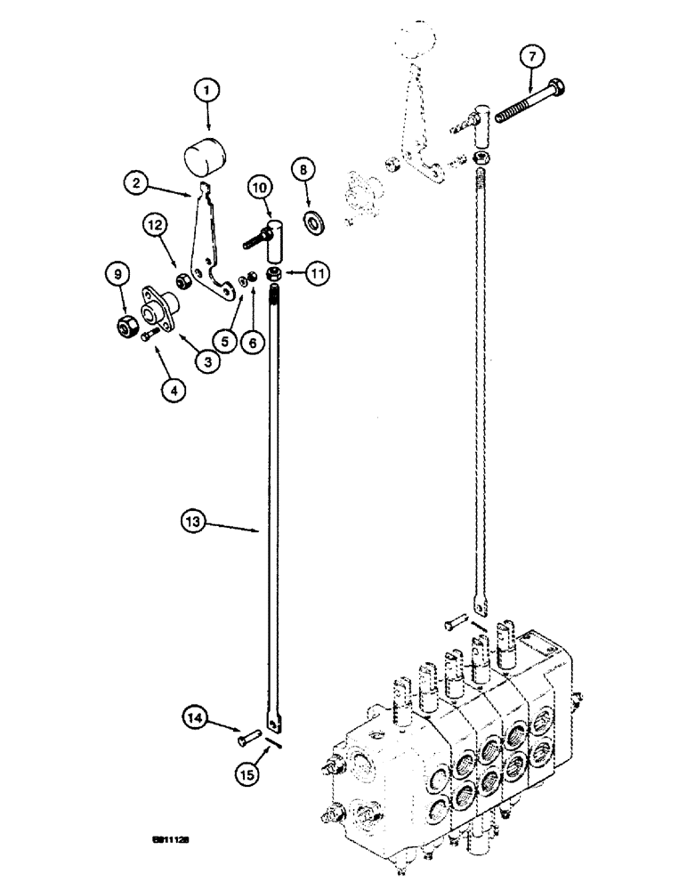 Схема запчастей Case 660 - (5-04) - REAR STEERING CONTROLS (05) - STEERING