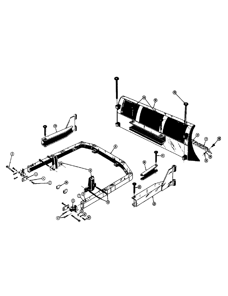 Схема запчастей Case 310C - (118) - MECHANICAL ANGLING DOZER (3 ROLLER TRACK) (05) - UPPERSTRUCTURE CHASSIS