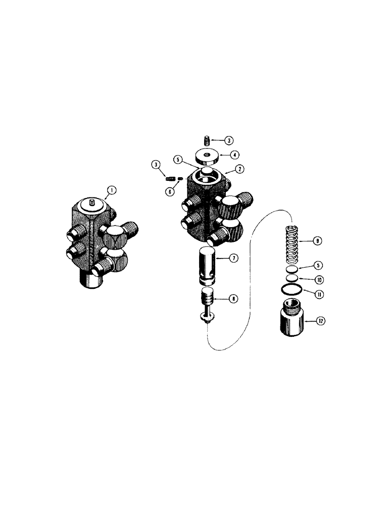 Схема запчастей Case 1000D - (292) - D38826 DROTT RELIEF VALVE (07) - HYDRAULIC SYSTEM