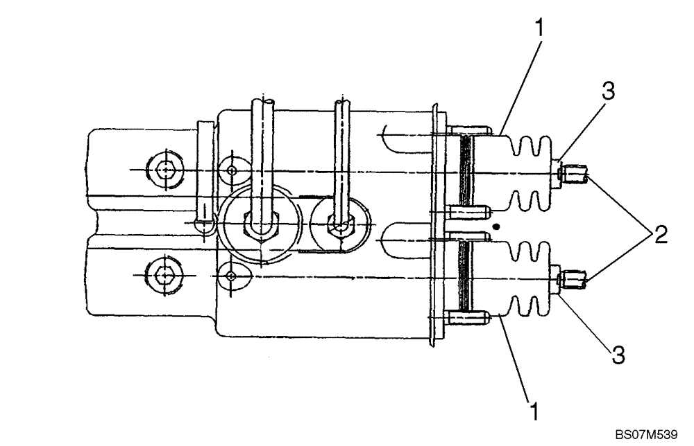 Схема запчастей Case 580M - (07-07) - CYLINDER ASSY - BRAKE MASTER (07) - BRAKES