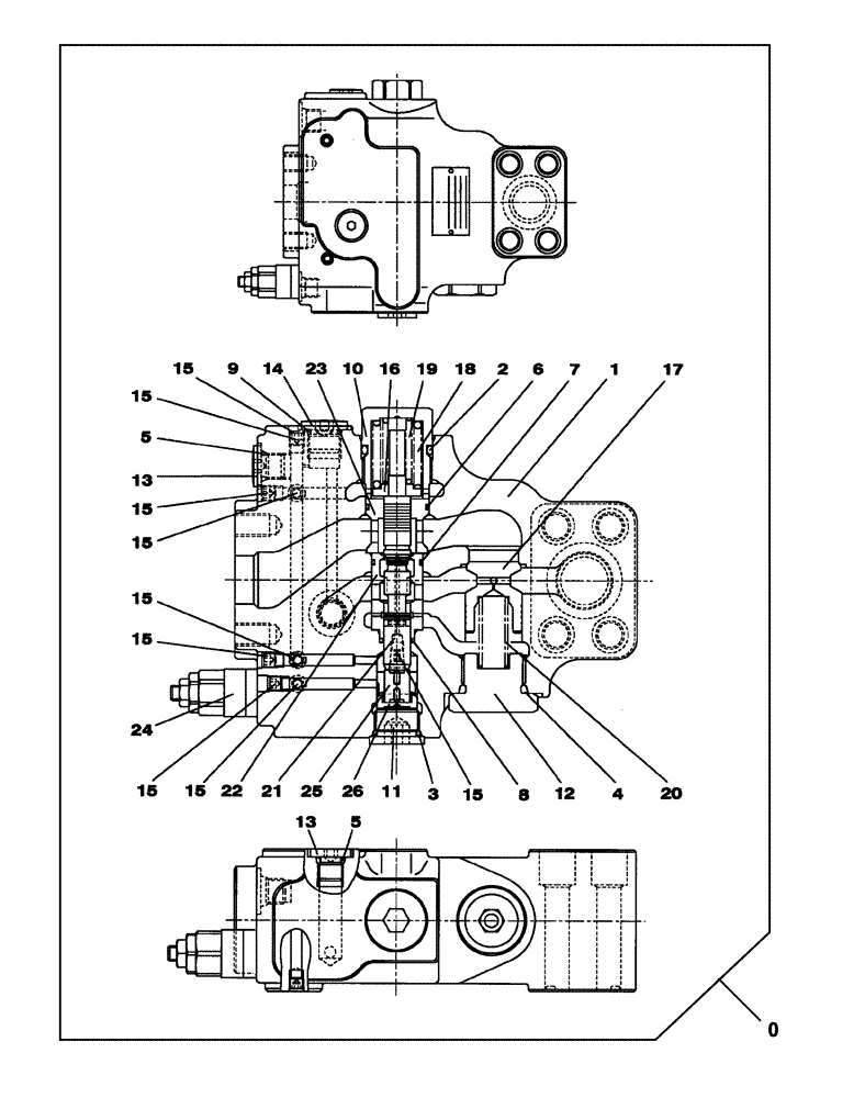 Схема запчастей Case CX160C - (35.350.93) - HOLDING VALVE (35) - HYDRAULIC SYSTEMS