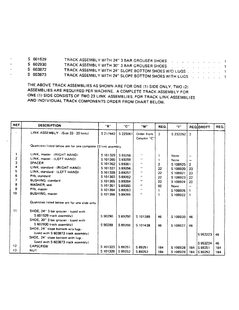 Схема запчастей Case 40EC - (016A) - TRACKS, SHOES, LINKS AND PINS (CONT.) (04) - UNDERCARRIAGE