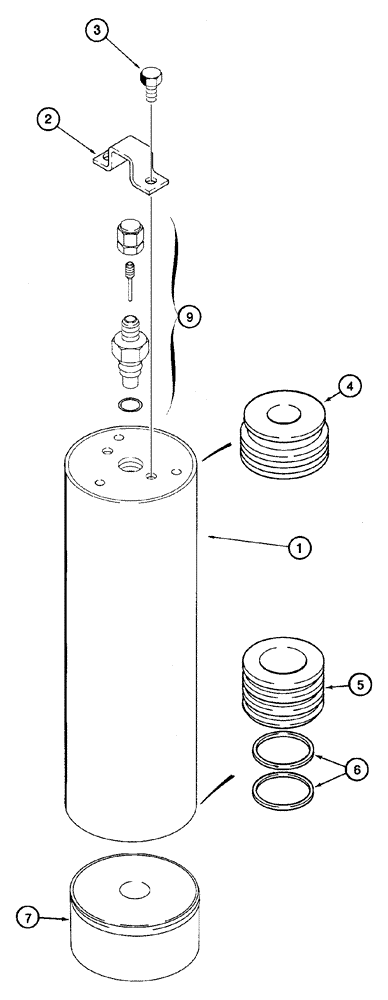 Схема запчастей Case 821C - (07-18) - ACCUMULATOR BRAKE (07) - BRAKES