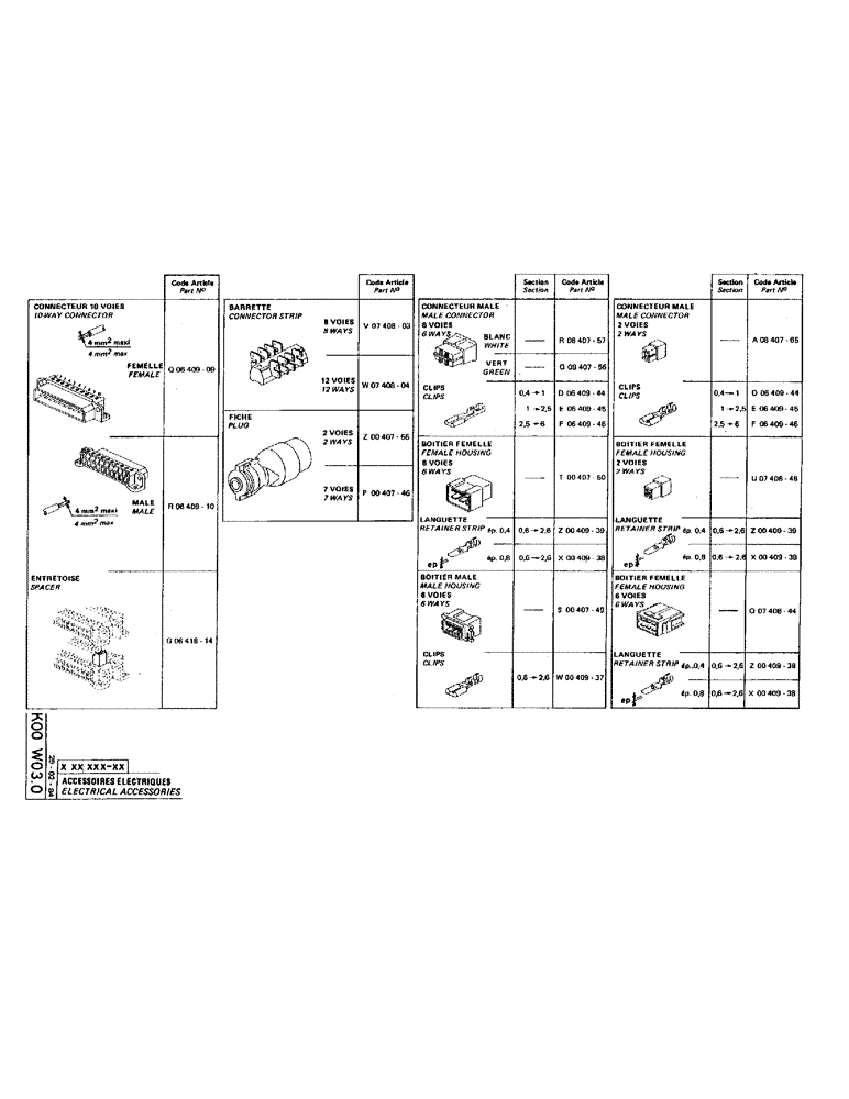 Схема запчастей Case 220 - (B-083) - ELECTRICAL ACCESSORIES (06) - ELECTRICAL SYSTEMS