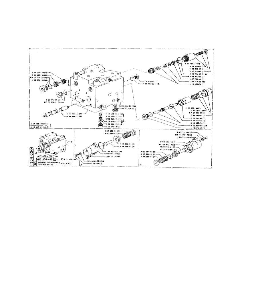 Схема запчастей Case 220 - (209) - CONTROL VALVE (07) - HYDRAULIC SYSTEM