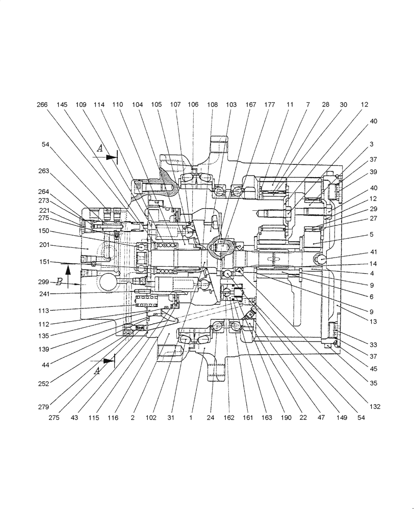 Схема запчастей Case CX31B - (HC370-01[1]) - MOTOR ASSY, PROPELLING (35) - HYDRAULIC SYSTEMS